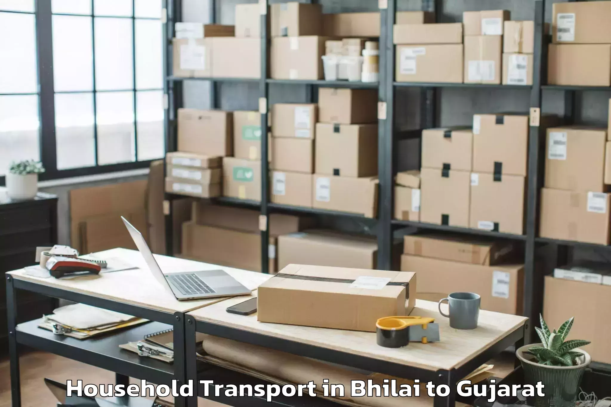 Affordable Bhilai to Ahwa Household Transport